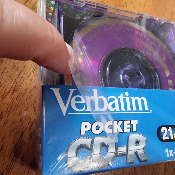 ๐๏ธ Verbatim Pocket CD-R 21 Min 185 MB New Two 5 Packs 32x Speed - Picture 9 of 9